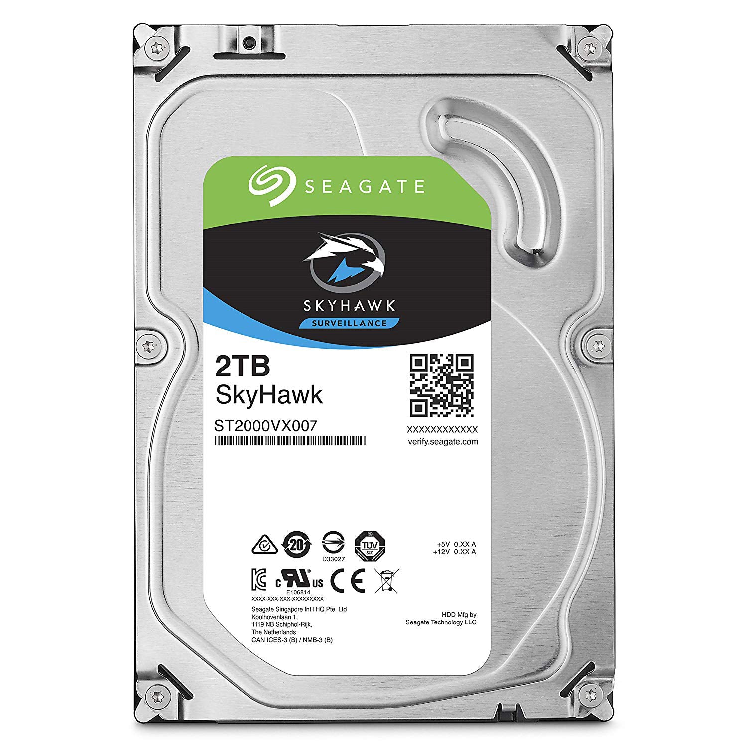 Seagate SkyHawk Surveillance SATA 6Gb/s 256MB Cache 3.5-Inch Internal Hard Drive - 2TB