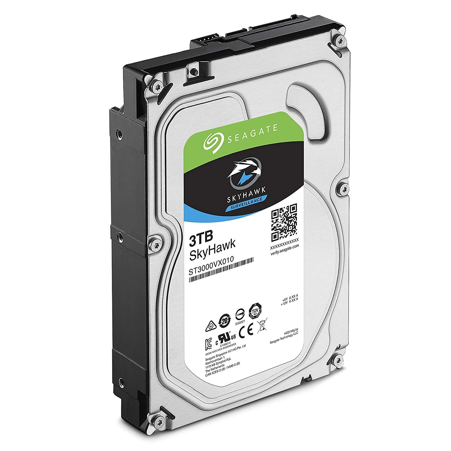 Seagate SkyHawk 3TB Video Surveillance Hard Drive -  SATA 3.5" 5900RPM, 64MB Cache