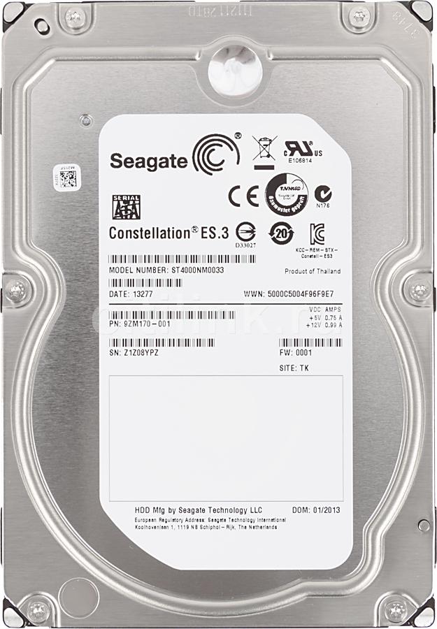 Seagate Constellation ES Sata Hard Drive (4TB Sata, 128MB Cache, 7200PRM 6GB/s) 3.5" HDD
