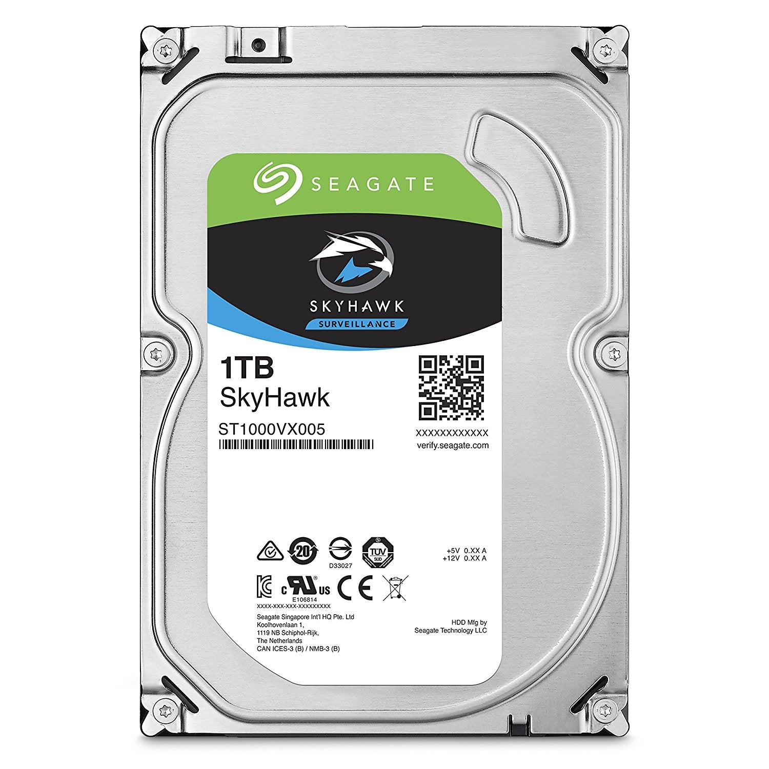 Seagate SkyHawk 1TB Surveillance Hard Drive - SATA 6Gb/s 3.5" 5900RPM, 64MB Cache