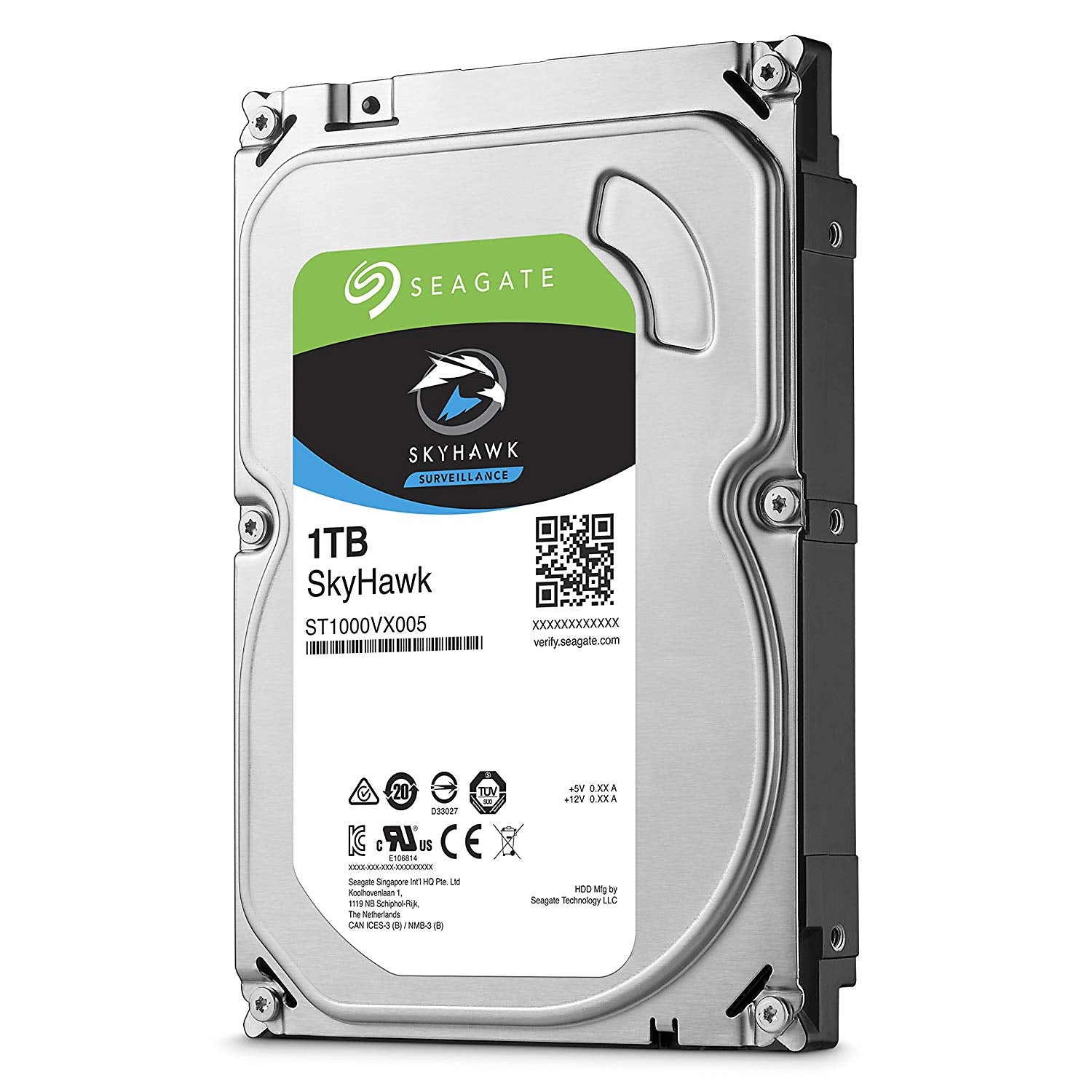 Seagate SkyHawk 1TB Surveillance Hard Drive - SATA 6Gb/s 3.5" 5900RPM, 64MB Cache