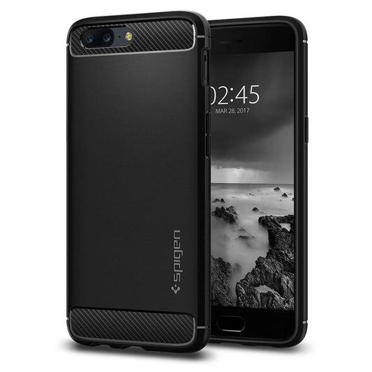 Buy Spigen OnePlus 5 Case Rugged Armor - Black from Vmart in Pakistan