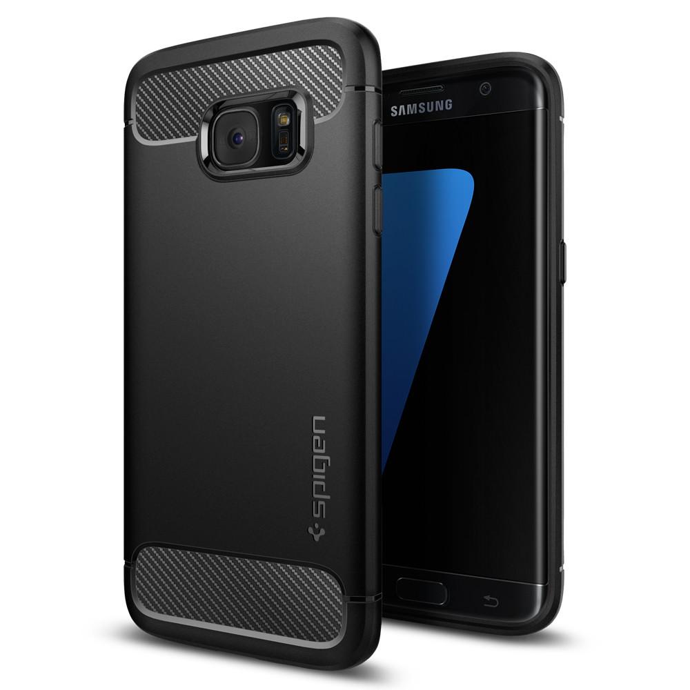 Buy Spigen Samsung Galaxy S7 Edge Case Rugged Armor - Black from Vmart in Pakistan