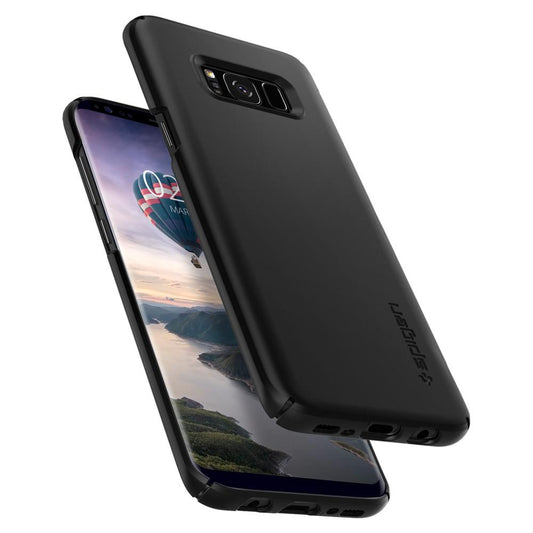 Buy Spigen Samsung Galaxy S8 Plus Case Thin Fit - Black from Vmart in Pakistan
