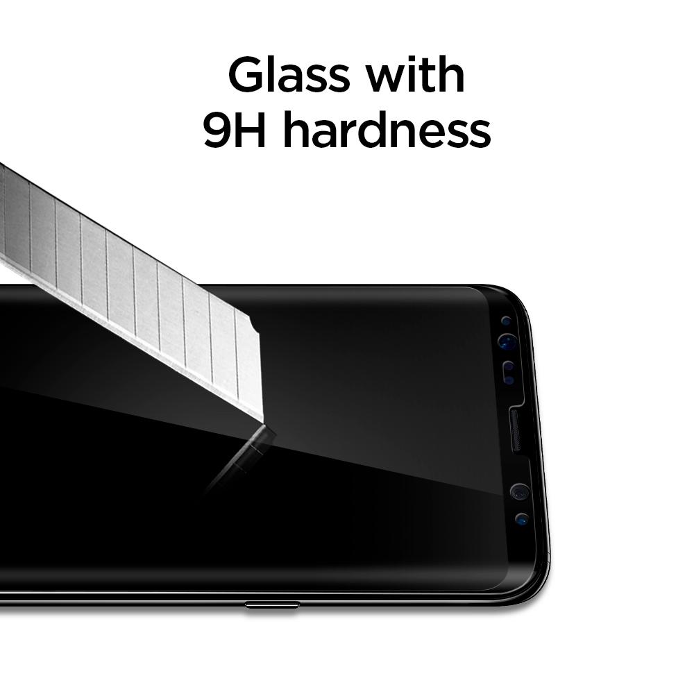 Buy Spigen Samsung Galaxy S8 Plus Screen Protector GLAS.tR Full Cover Glass from Vmart in Pakistan