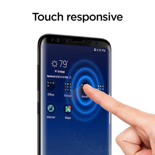 Buy Spigen Samsung Galaxy S8 Screen Protector GLAS.tR Full Cover Glass from Vmart in Pakistan