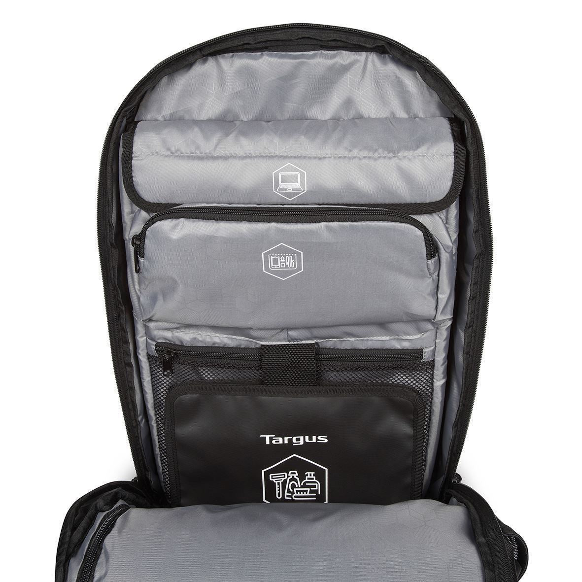 Targus Work + Play Fitness 15.6" Laptop Backpack - Black/Yellow