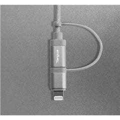 Buy Targus Aluminium Series 2-in-1 (Lightning & Micro USB) Cable - Black from Vmart in Pakistan