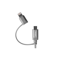 Buy Targus Aluminium Series 2-in-1 (Lightning & Micro USB) Cable - Black from Vmart in Pakistan