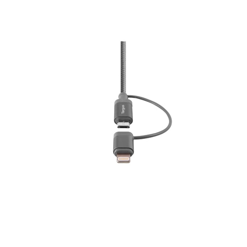 Buy Targus Aluminium Series 2-in-1 (Lightning & Micro USB) Cable - Black from Vmart in Pakistan