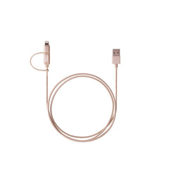Buy Targus Aluminium Series 2-in-1 (Lightning & Micro USB) Cable - Gold from Vmart in Pakistan