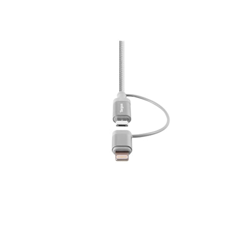 Buy Targus Aluminium Series 2-in-1 (Lightning & Micro USB) Cable - Silver from Vmart in Pakistan