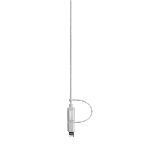 Buy Targus Aluminium Series 2-in-1 (Lightning & Micro USB) Cable - Silver from Vmart in Pakistan