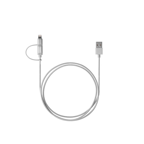 Buy Targus Aluminium Series 2-in-1 (Lightning & Micro USB) Cable - Silver from Vmart in Pakistan