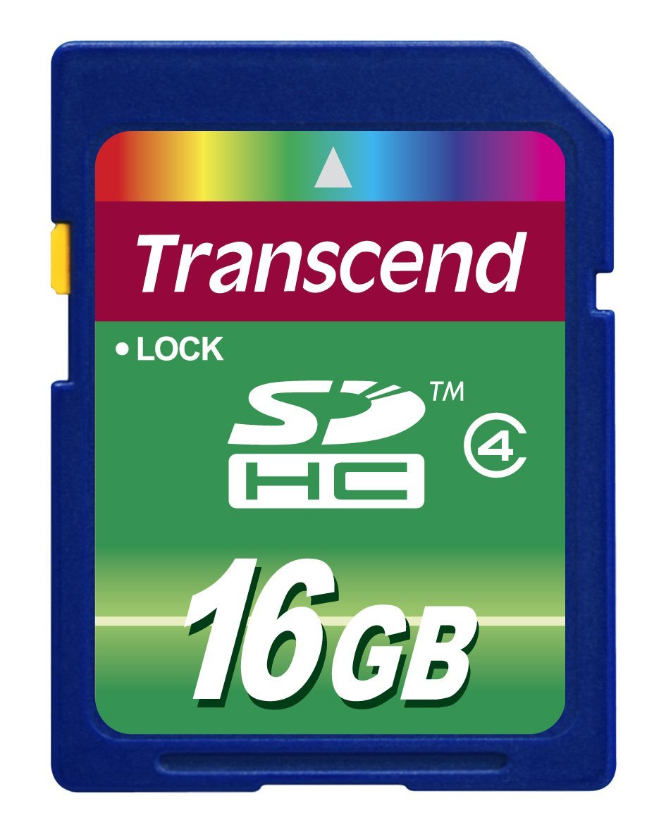 Transcend 16GB SDHC Card (SD2.0 Class 4)