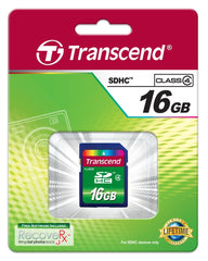 Transcend 16GB SDHC Card (SD2.0 Class 4)