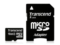Transcend 16GB microSDHC Card Class 4 (SD 2.0)