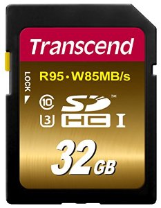 Transcend 32GB SDHC UHS-I U3 (R95, W85MB/s)