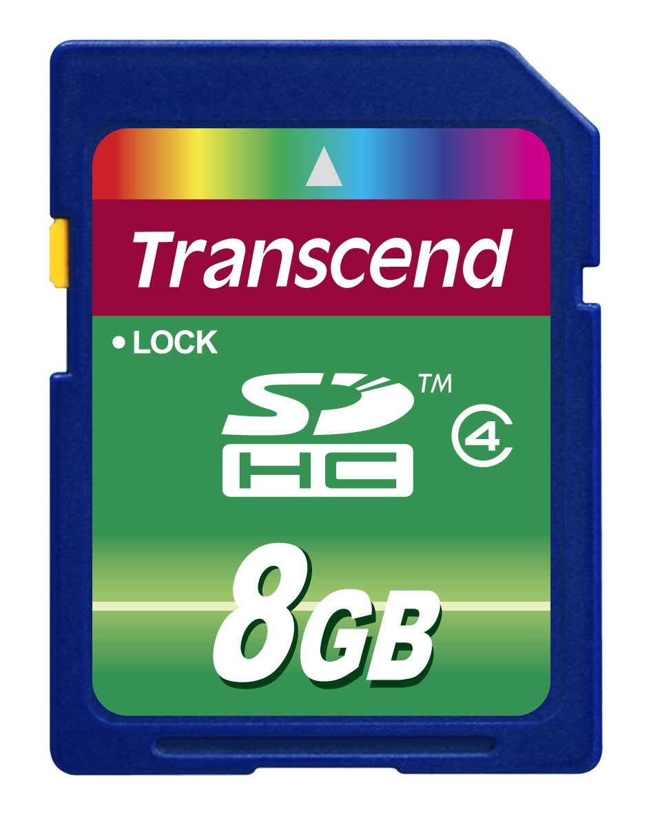 Transcend 8GB SDHC Card (SD2.0 Class 4)