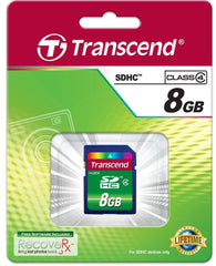 Transcend 8GB SDHC Card (SD2.0 Class 4)
