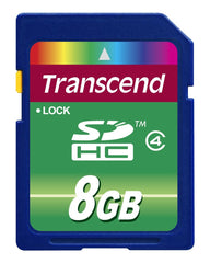 Transcend 8GB SDHC Card (SD2.0 Class 4)