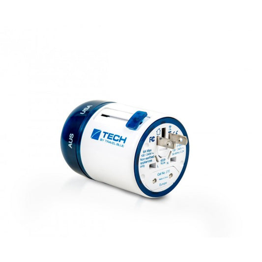 Buy Travel Blue Twist &amp; Slide World Travel Adaptor + 2 X USB from Vmart in Pakistan