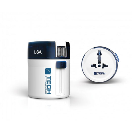Buy Travel Blue Twist &amp; Slide World Travel Adaptor + 2 X USB from Vmart in Pakistan