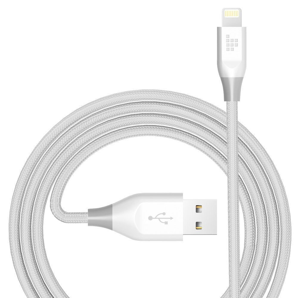 Buy Tronsmart LTA13 Double Braided Nylon Lightning Cable (4ft/1.2M) - Light Grey from Vmart in Pakistan