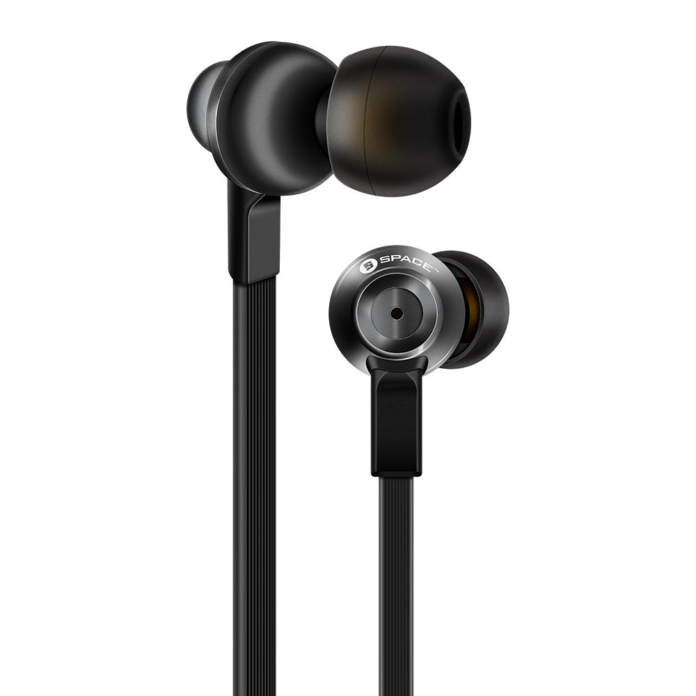 Space URBAN XS Bass Earphones - Black