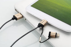 Buy Verbatim 64830 120cm Metallic 2-in-1 Cable - Gold from Vmart in Pakistan