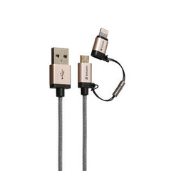 Buy Verbatim 64830 120cm Metallic 2-in-1 Cable - Gold from Vmart in Pakistan