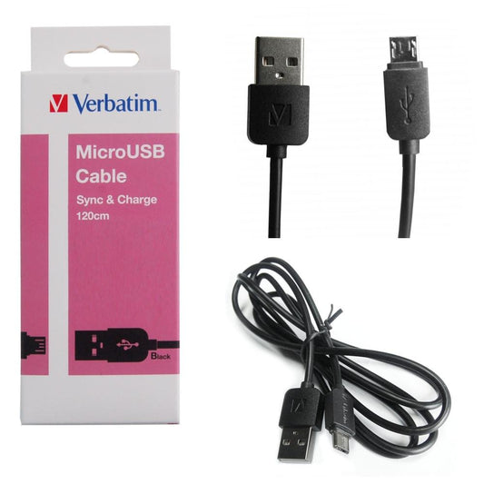 Buy Verbatim 65277 MicroUSB Cable 120cm - Black from Vmart in Pakistan