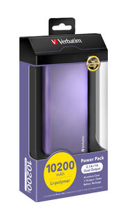 Buy Verbatim Portable USB Power Pack (10,200 mAh) Purple from Vmart in Pakistan