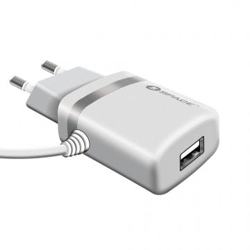 Buy Space Micro USB Cable Wall Charger WC-105 - White from Vmart in Pakistan