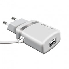 Space Micro USB Cable Wall Charger WC-105 - White