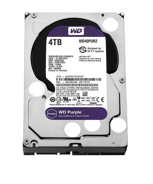 Buy Western Digital Purple Surveillance Hard Drive - 4TB from Vmart in Pakistan