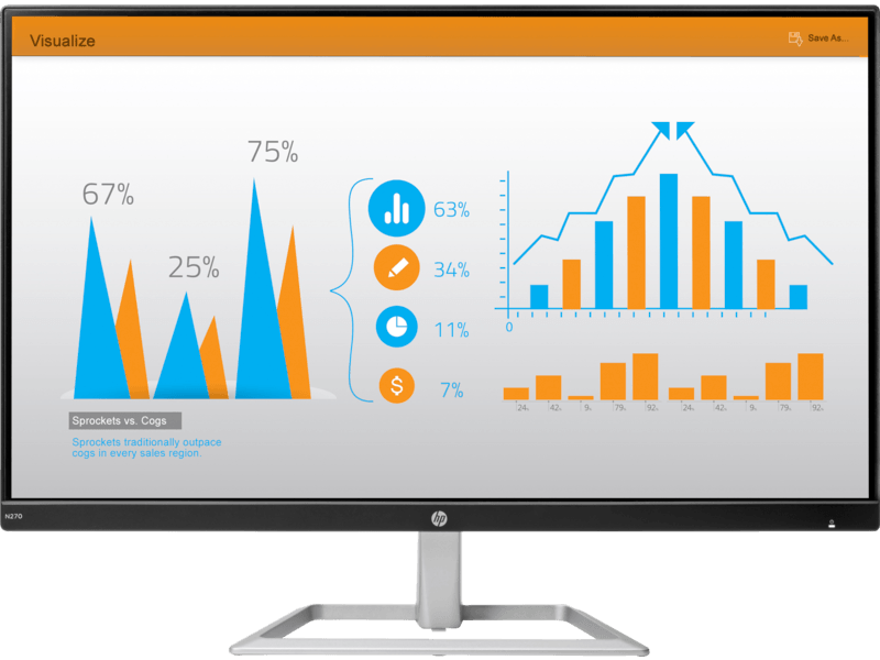 HP N270 27'' inch LED Monitor