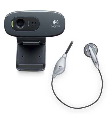 Logitech HD Webcam C270H (With Headset)