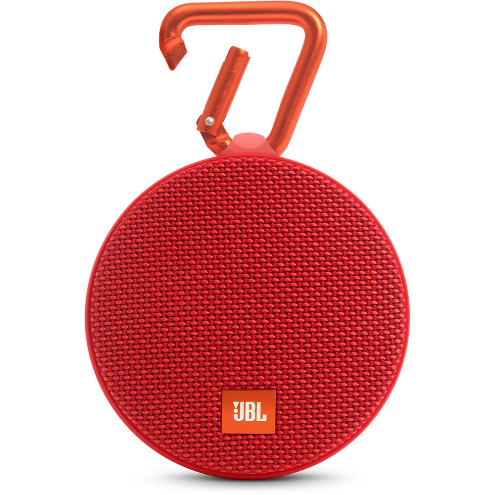 JBL Clip 2 Waterproof Portable Bluetooth Speaker - Red