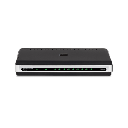 Buy D-Link DIR-130 DSL/Cable VPN Router with 1 FE WAN/ 8 FE LAN Ports from Vmart in Pakistan