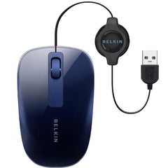 Belkin Retractable Wired Comfort Optical Mouse