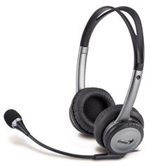 Genius HS-04B Stereo Headset with Noise-Canceling Microphone