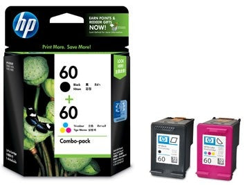 HP Ink CN067AA 60 Black/TriColor Combo