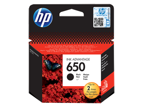 HP 650 Black Original Ink Advantage Cartridge