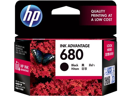 HP 680 Black Original Ink Advantage Cartridge