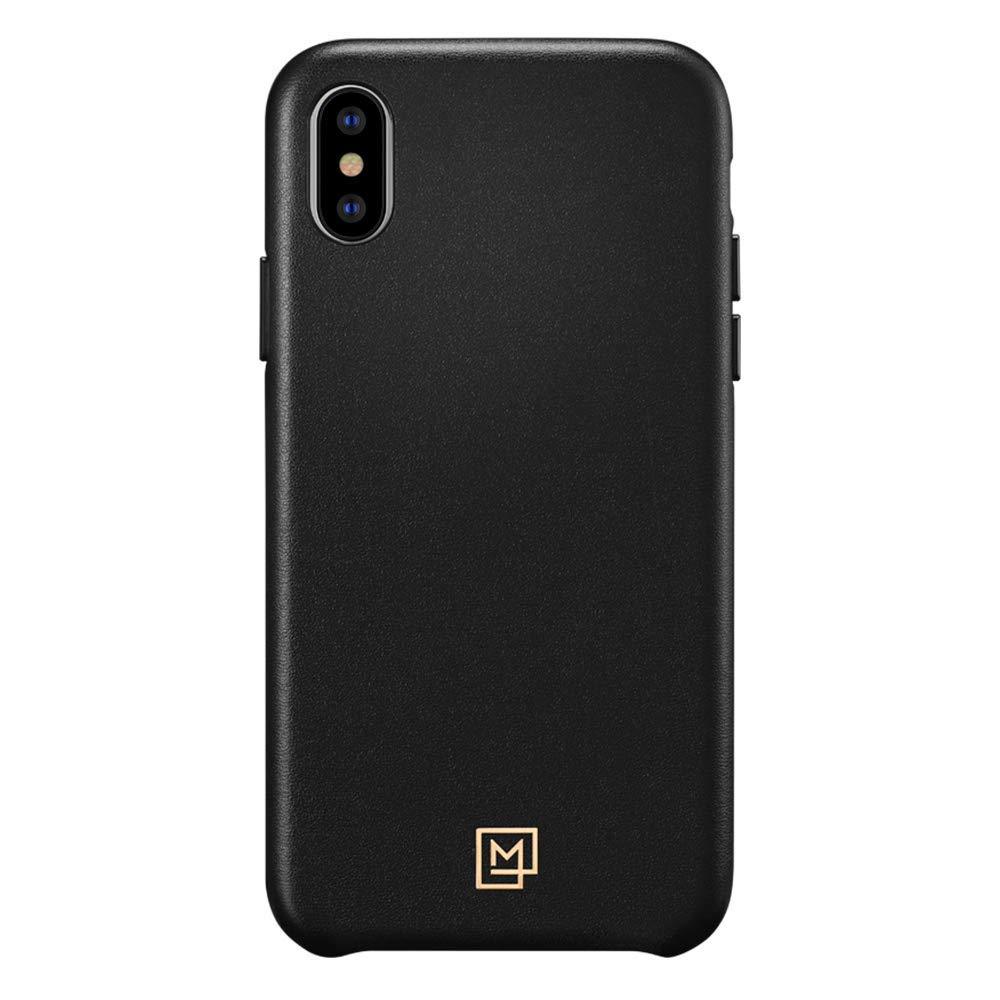 Spigen iPhone X/XS La Manon Câlin Leather Case - Chic Black