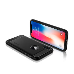 Buy Spigen iPhone X Case Rugged Armor - Matte Black from Vmart in Pakistan