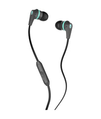 Skullcandy Ink'd 2.0 Earbud Headphones with Mic (Carbon / Carbon / Mint)