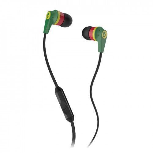 Skullcandy Ink'd 2.0 Earbud Headphones with Mic (Rasta)