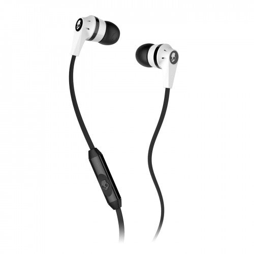 Skullcandy Ink'd 2.0 Earbud Headphones with Mic (White/Black)